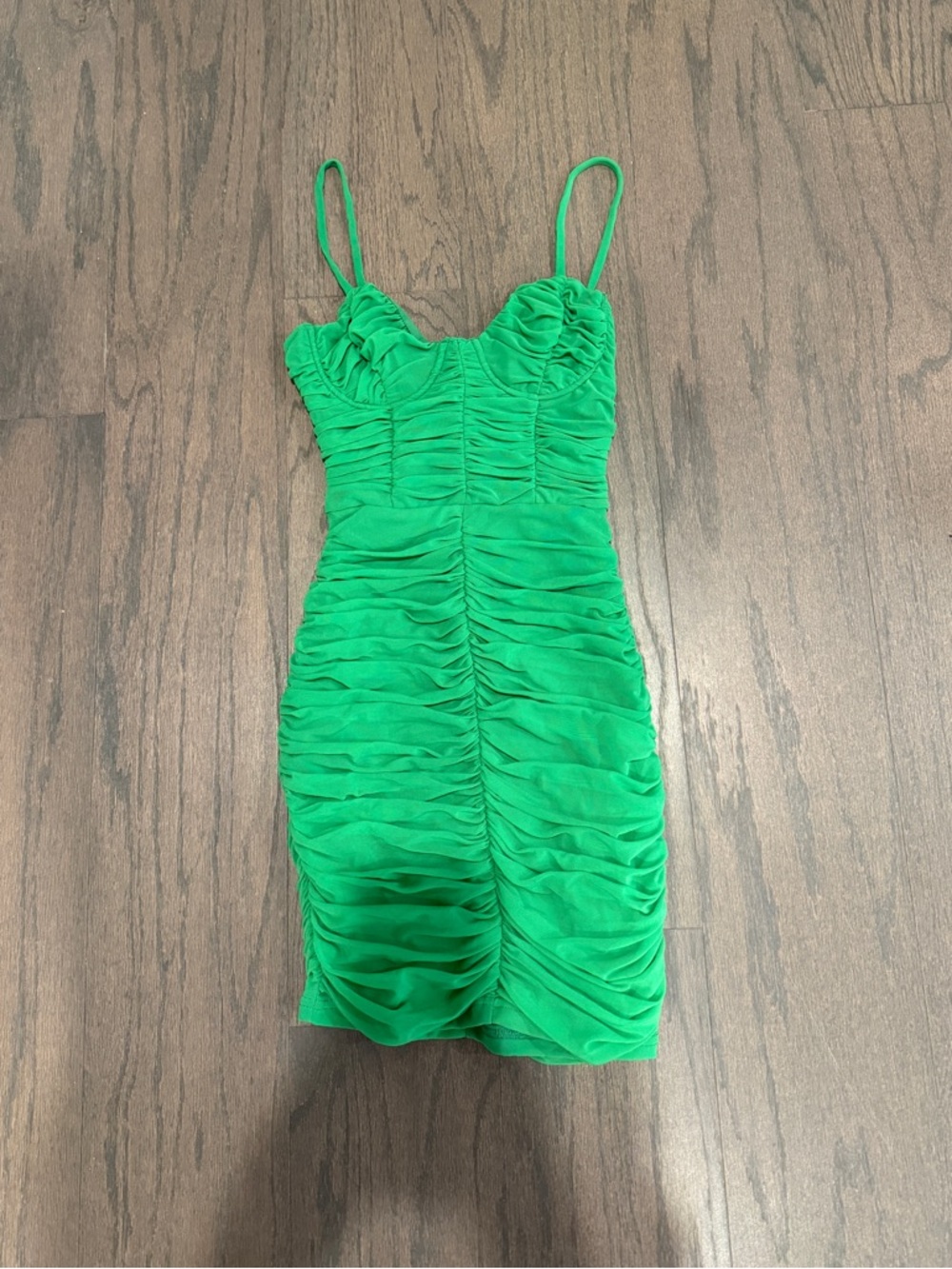 Hours Green Mini Dress